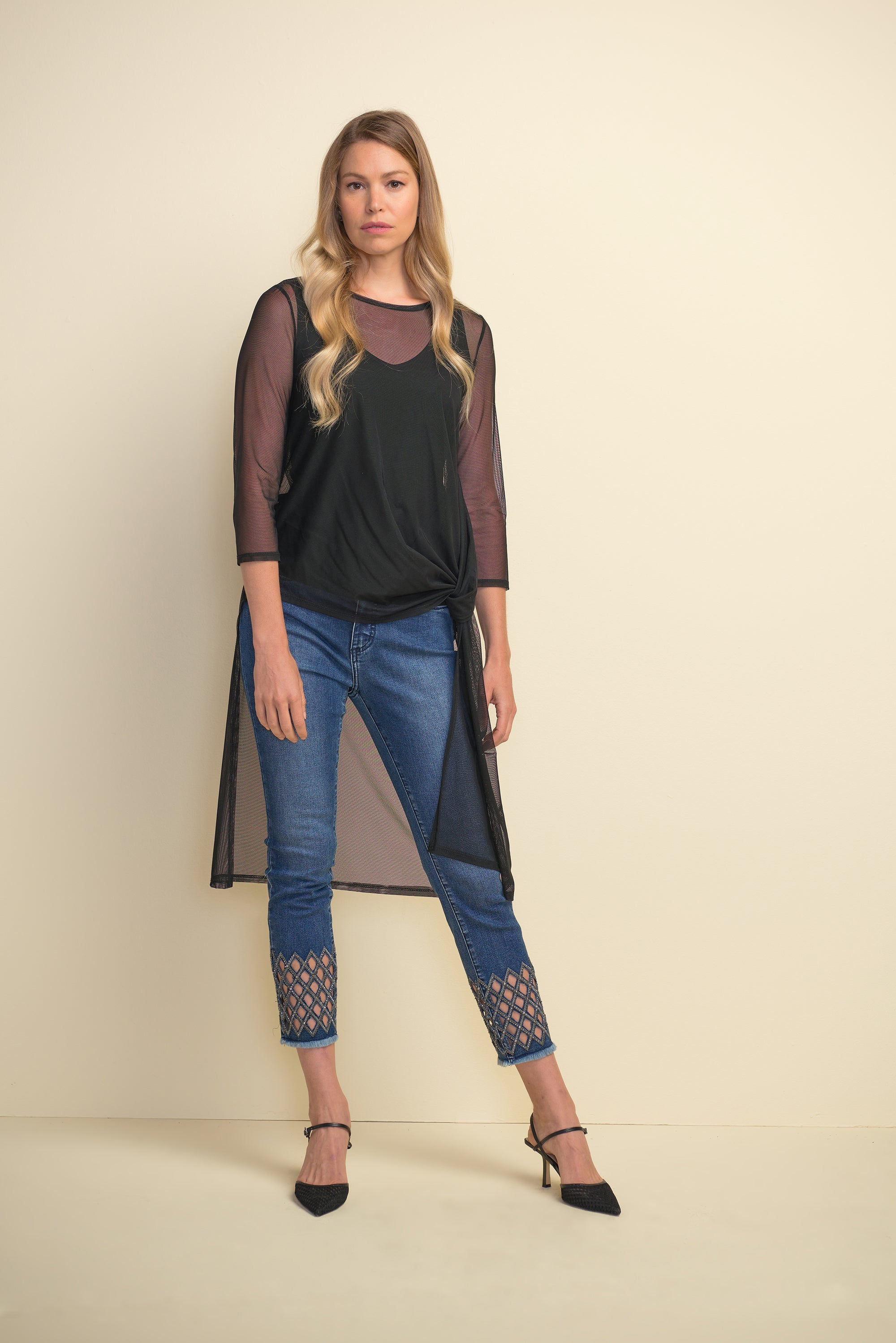 Mesh High-Low Tunic 211420 - After Hours Boutique