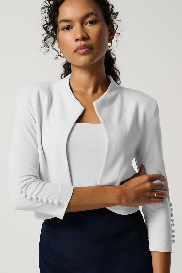 Classic Bolero in White 213707 - After Hours Boutique