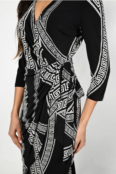 Printed Wrap Dress 223270 - After Hours Boutique