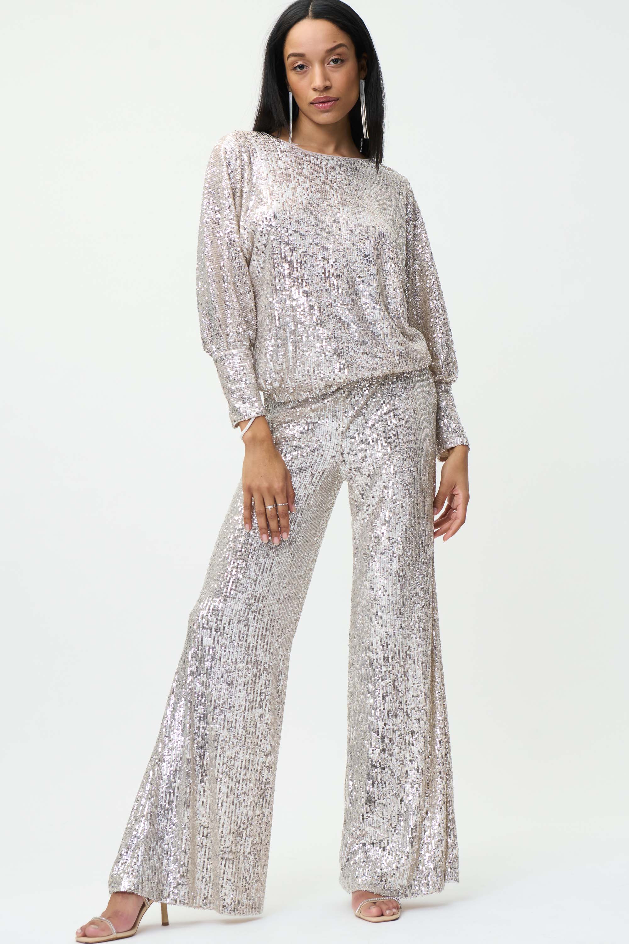 Sequin Dolman Sleeve Top 224211 - After Hours Boutique