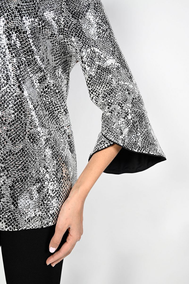 Shimmer Metallic  Blazer 229282 - After Hours Boutique
