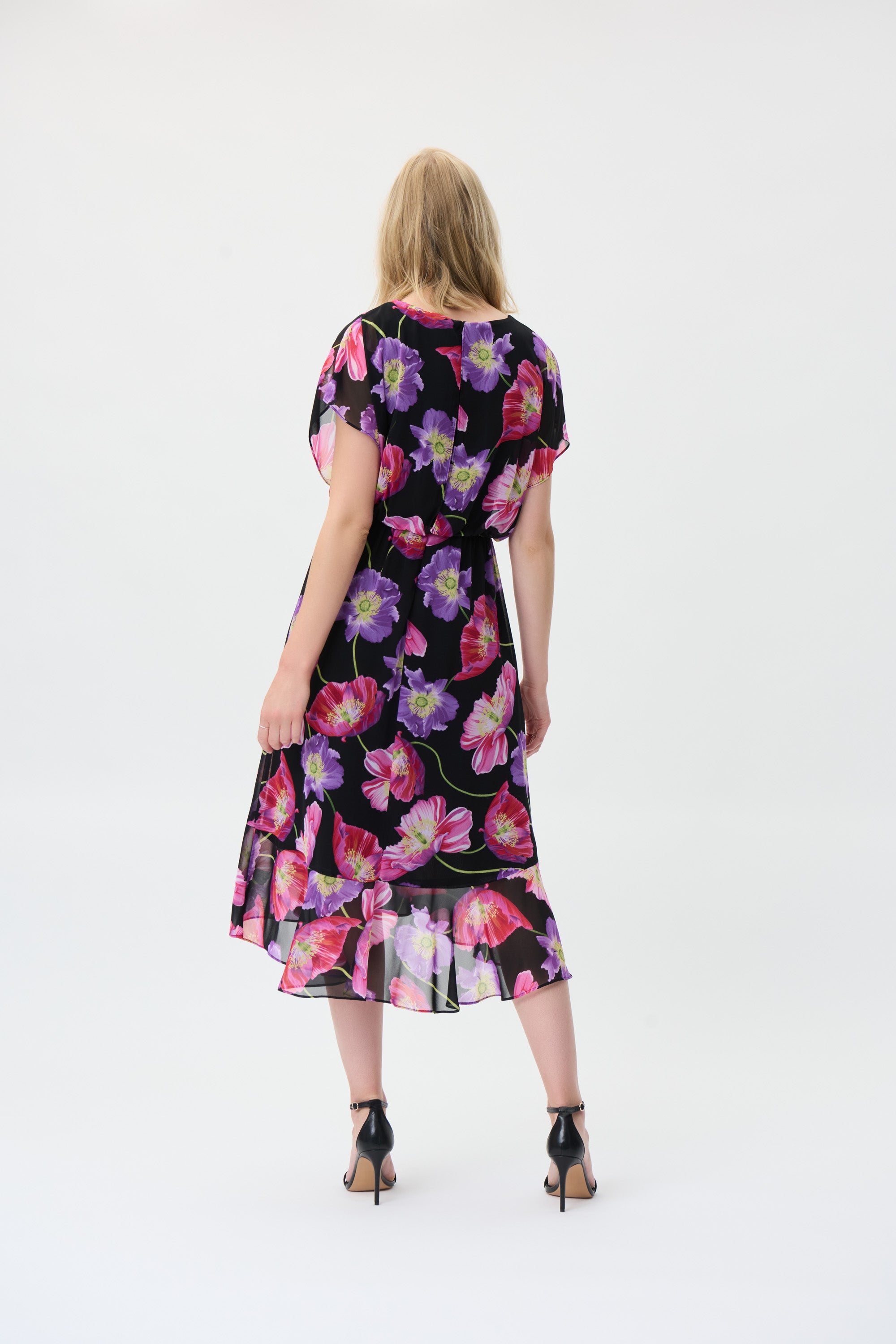 Floral Chiffon Dress 231106 - After Hours Boutique