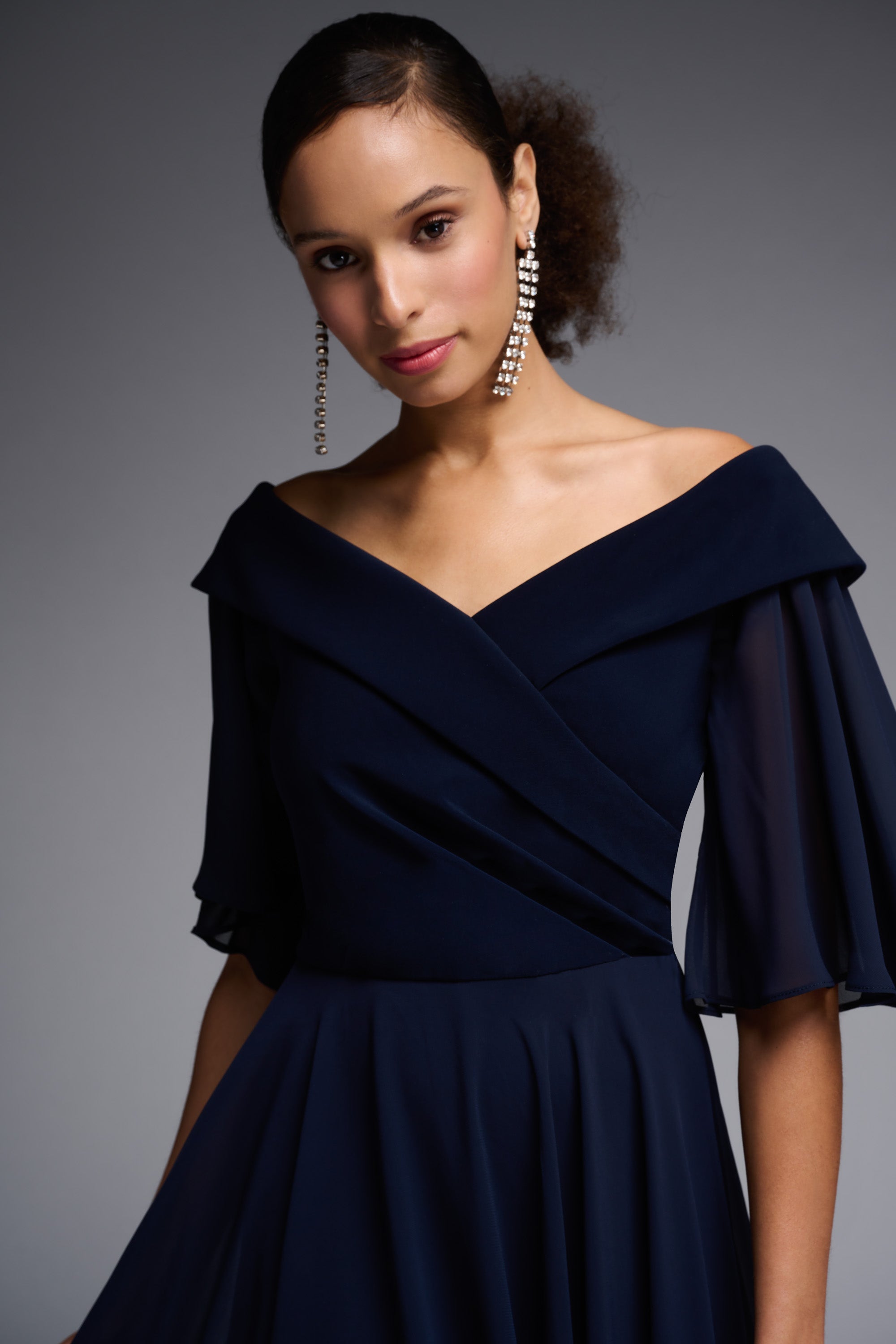 Fit and Flare Off-Shoulder Dress 231723 - After Hours Boutique