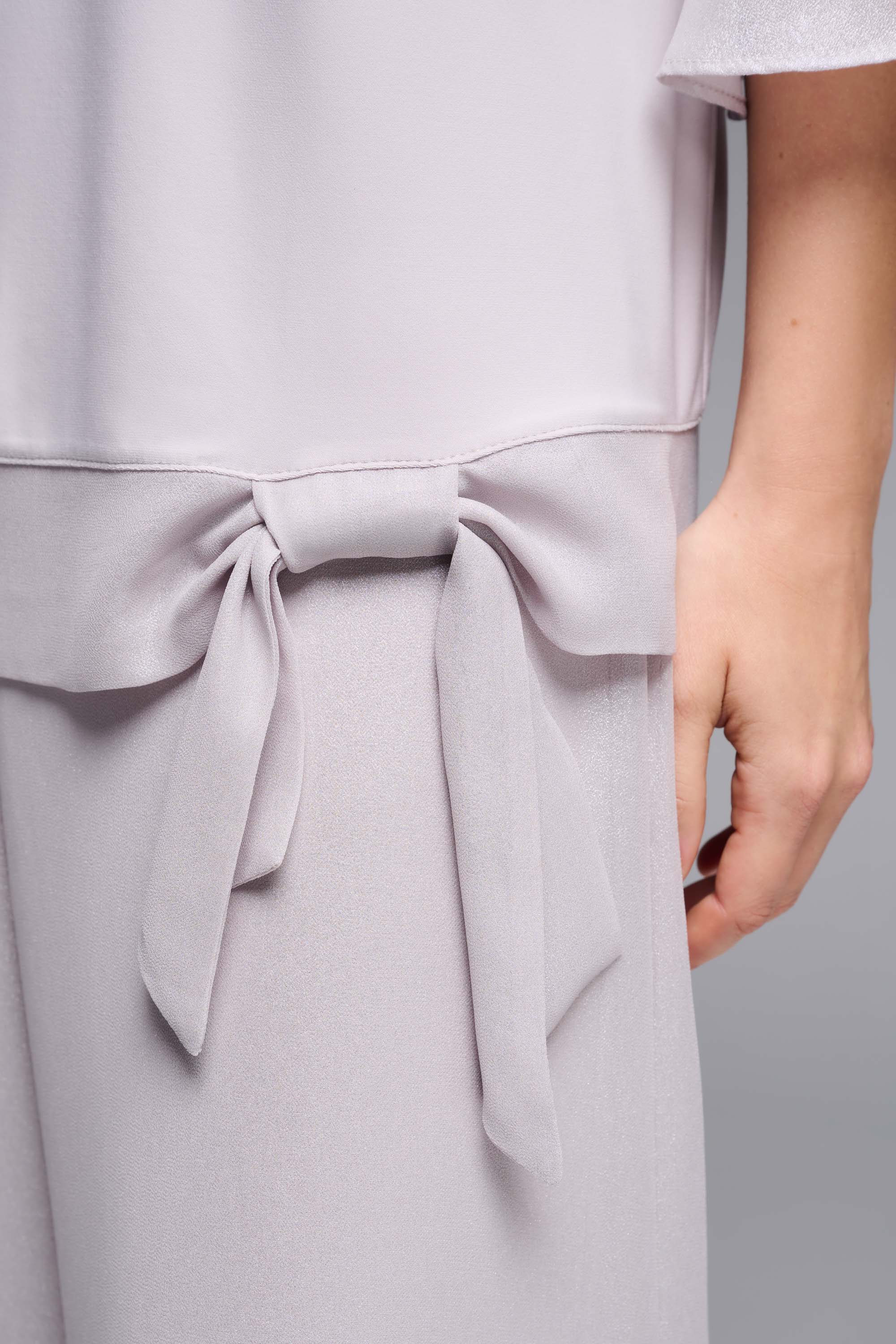 Chiffon Hem Top in Mother of Pearl 231739 - After Hours Boutique