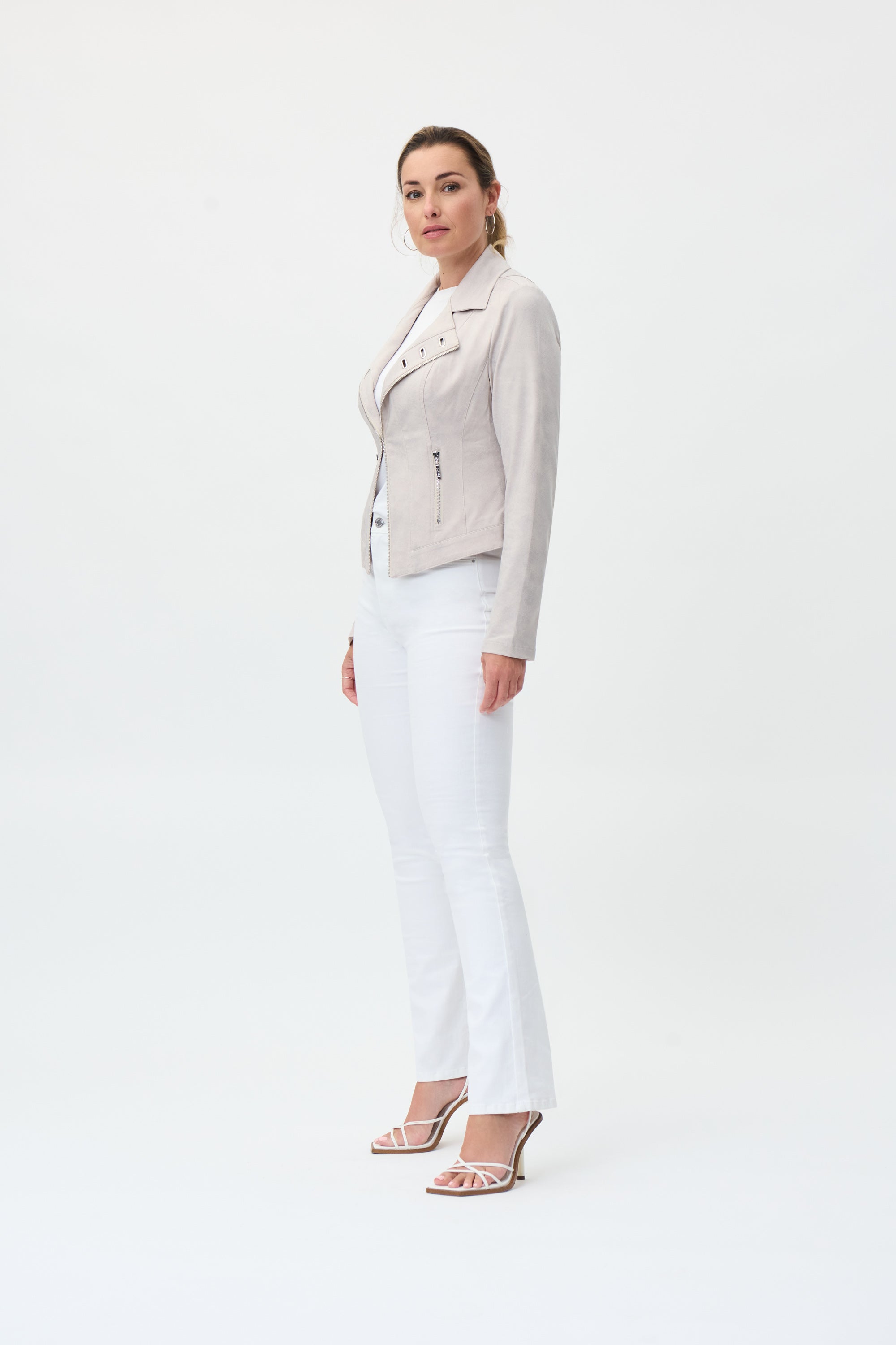 Casual Notched Collar Jacket in Dune 231934 - After Hours Boutique