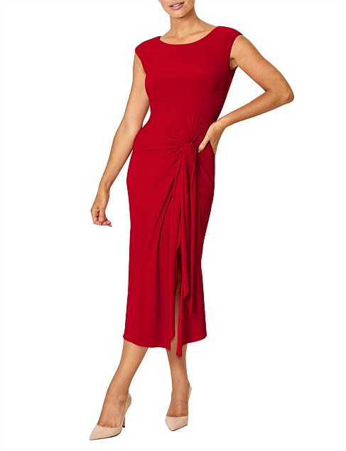 Savanah Red Jersey Dress