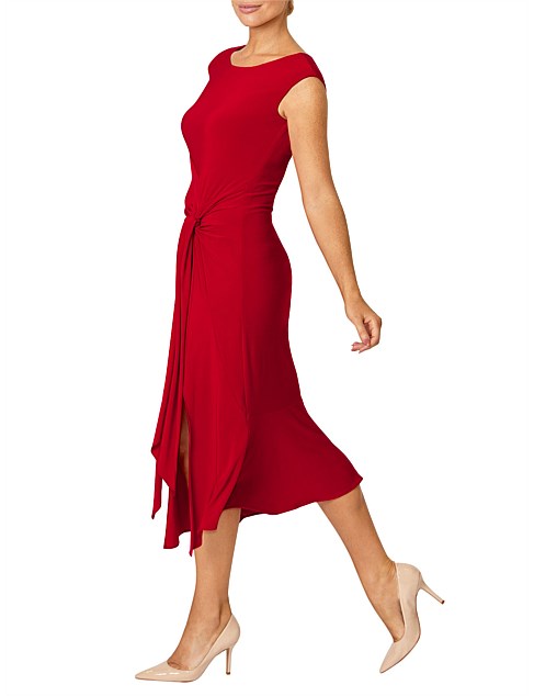 Savanah Red Jersey Dress
