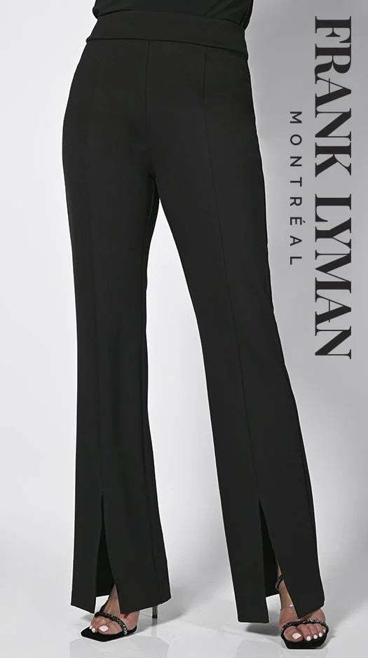 Pull on Pant with Split in Front 238135 - After Hours Boutique