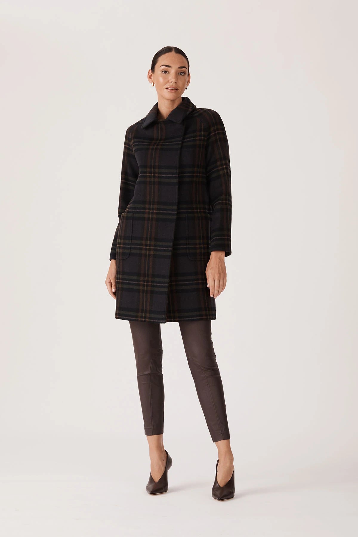 Highland Check Coat - After Hours Boutique