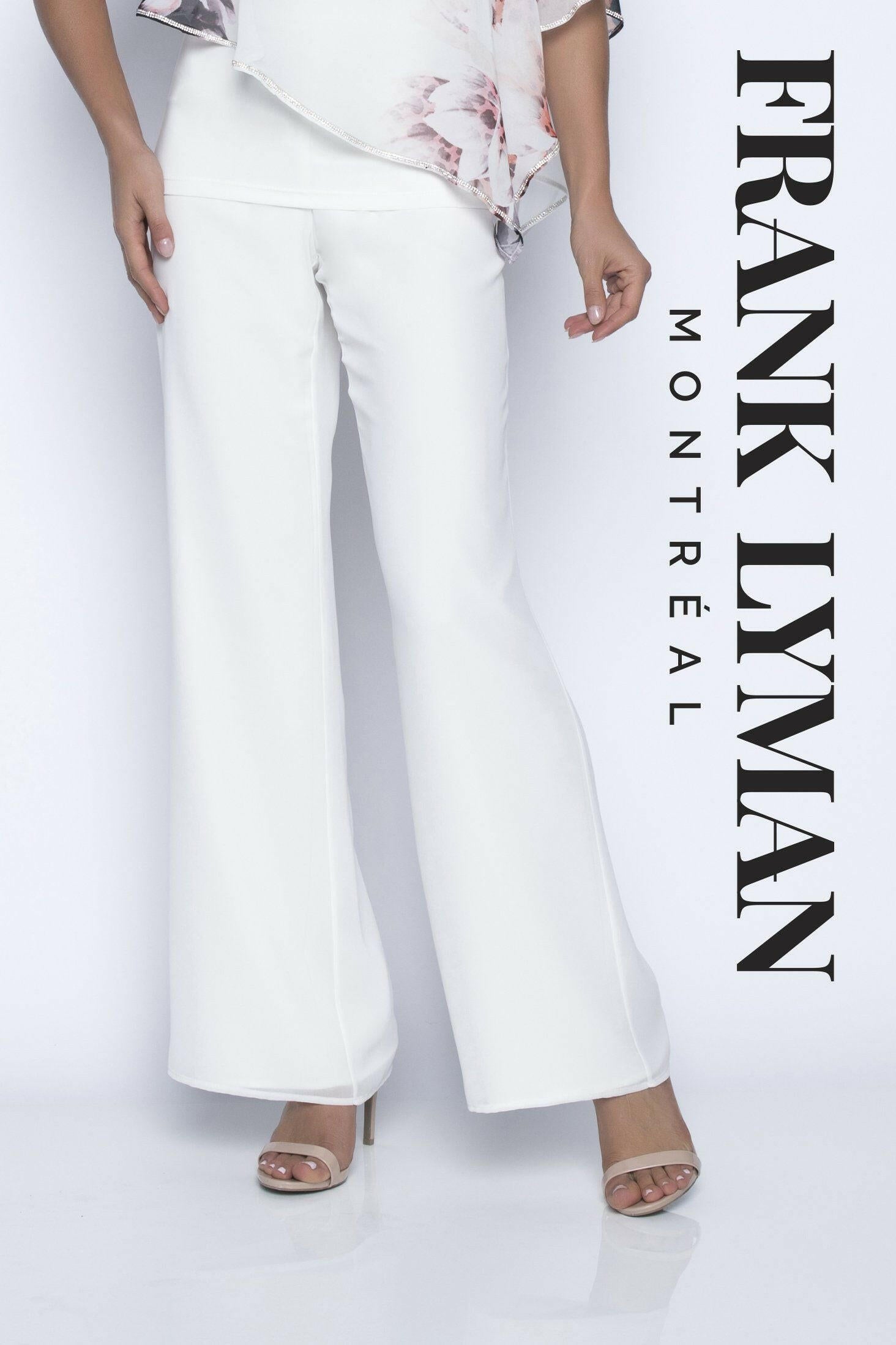 Chiffon Overlay Off White Pant 208188 - After Hours Boutique