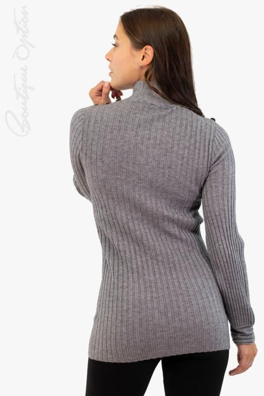 Light Grey Knit Sweater - 203169U - After Hours Boutique