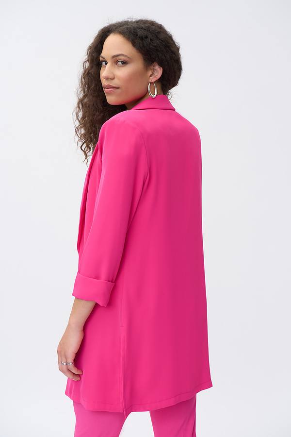 Classic Long Blazer In Dazzle Pink 211361 - After Hours Boutique