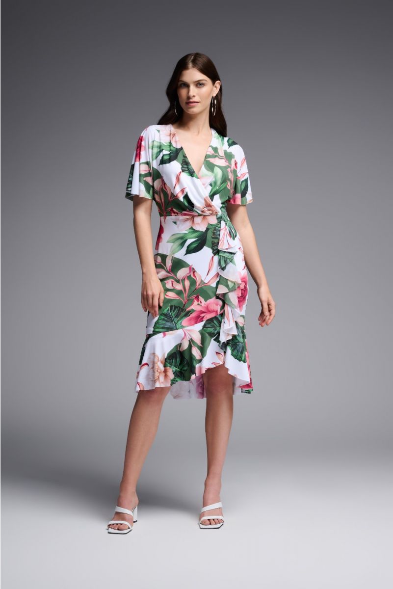 Floral Wrap Dress 231722