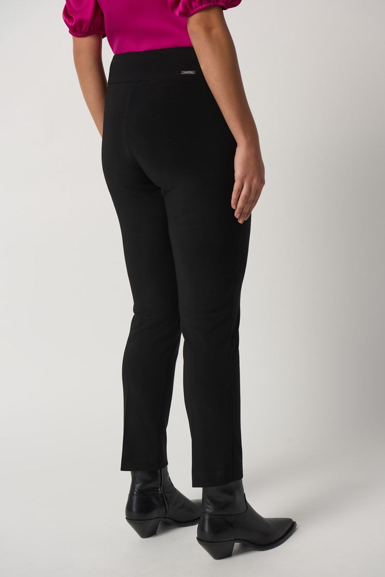 Bonded Silk Straight -Leg Pants 233180