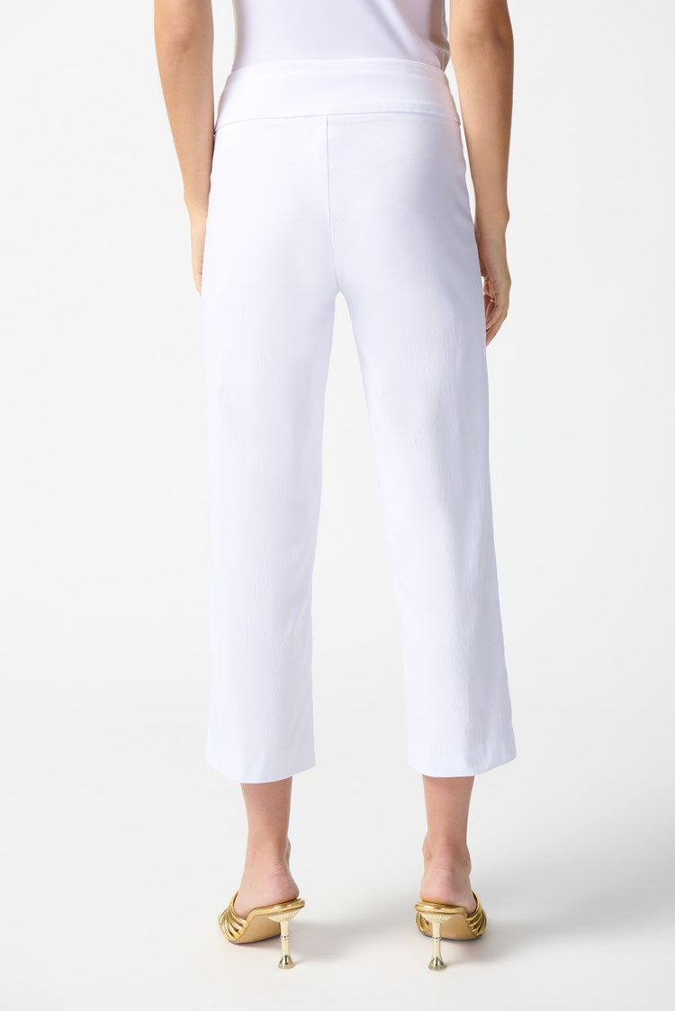 Millenium Straight Crop Pants in White 242035