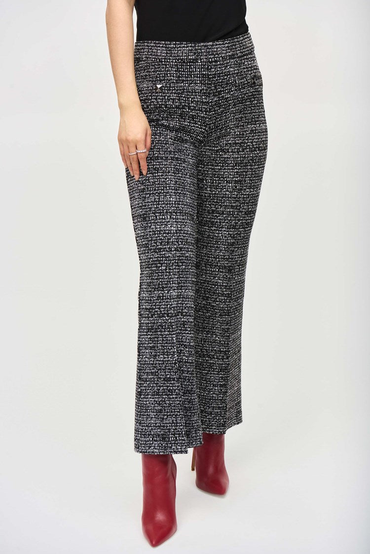 Jacquard Knit Abstract Print Pants 243047