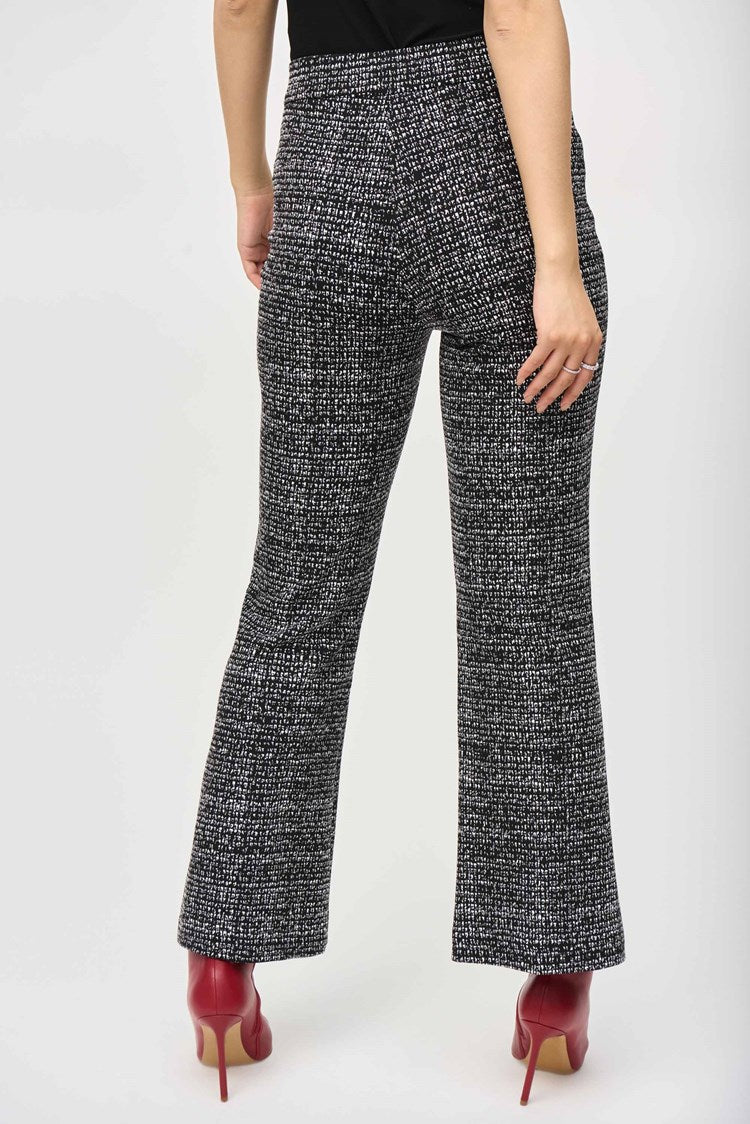 Jacquard Knit Abstract Print Pants 243047