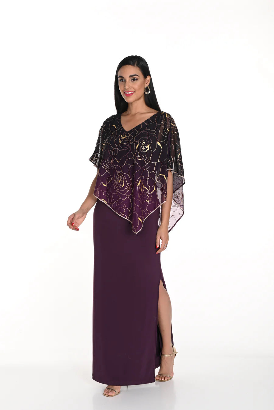 Mulberry and Gold Gown 249253