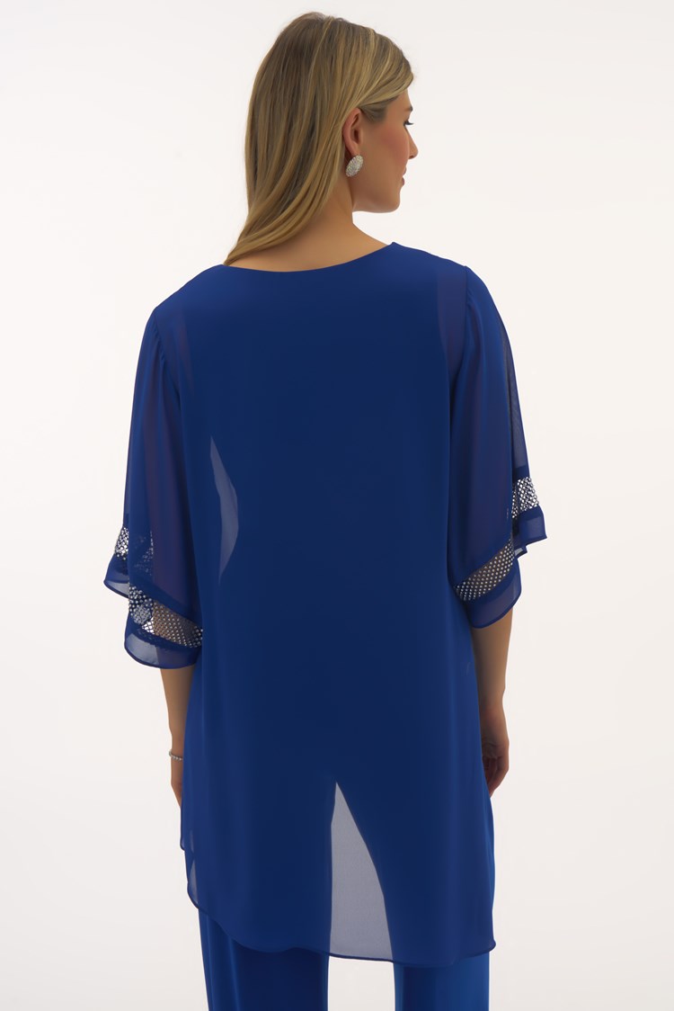 Signature | Chiffon Asymmetrical Layered Top 251740