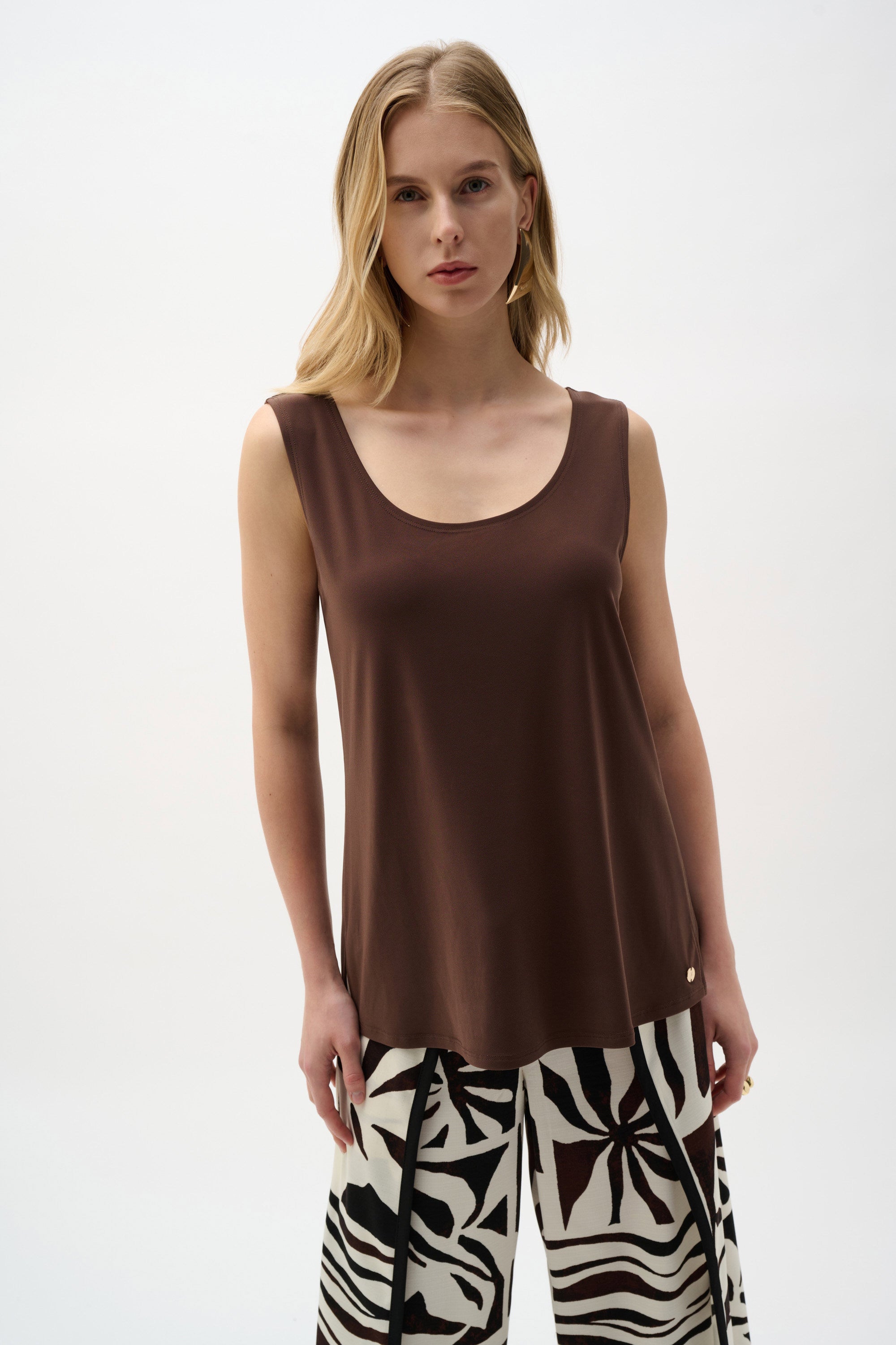 Silky Knit Scoop Neck Camisole 251970S26
