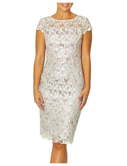Venetia Pearl Sequin Lace Dress SA17430