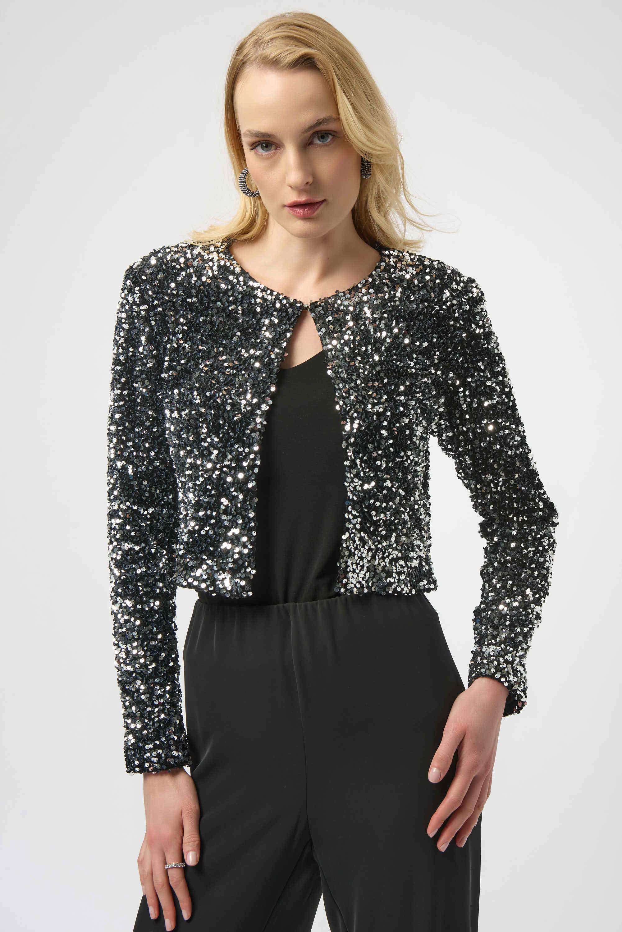 Sequined Velvet Cropped Cover-Up 254930