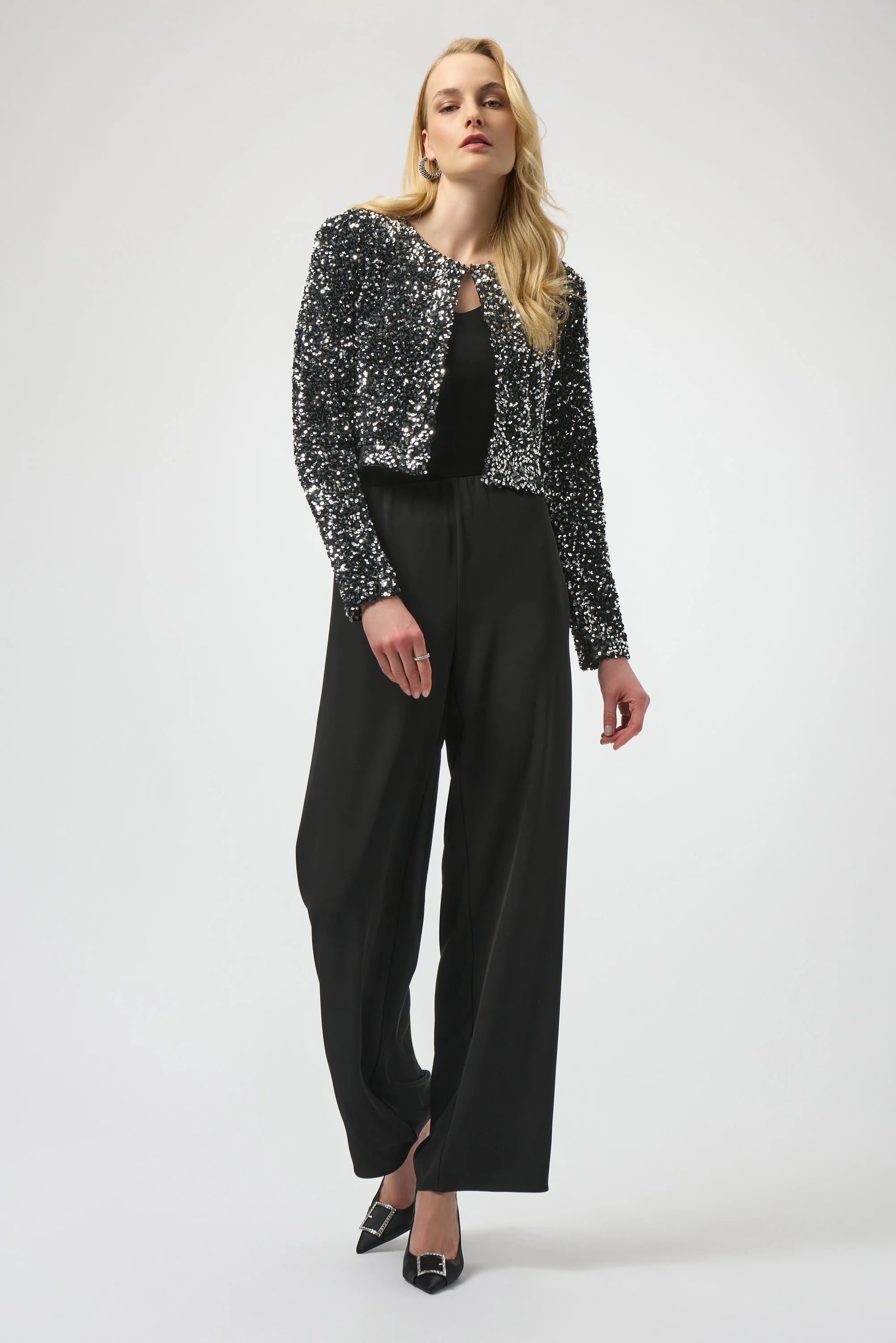 Sequined Velvet Cropped Cover-Up 254930
