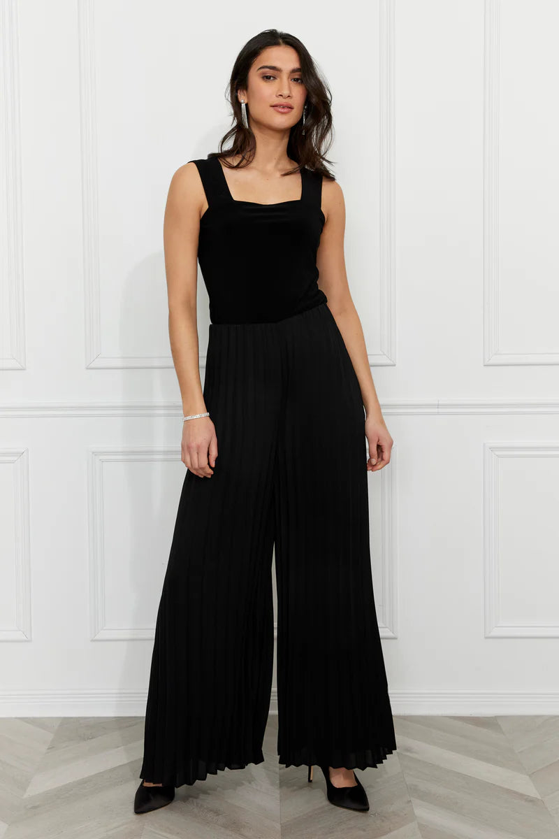 Pleated Wide Leg Pant 25952