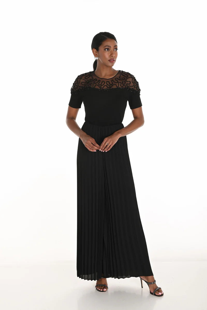 Pleated Wide Leg Pant 25952