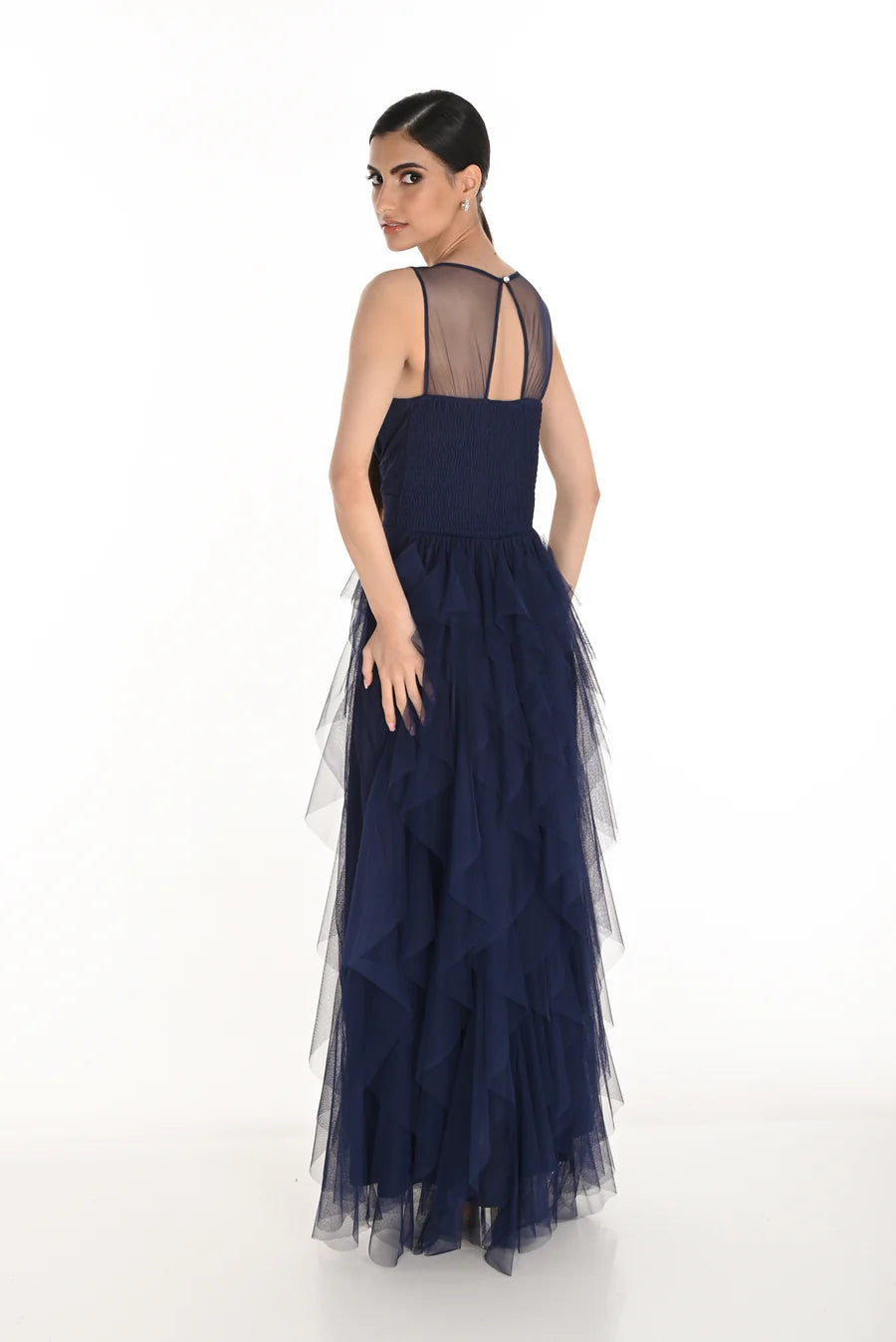 Maxi Wrap V-neck Dress 259722