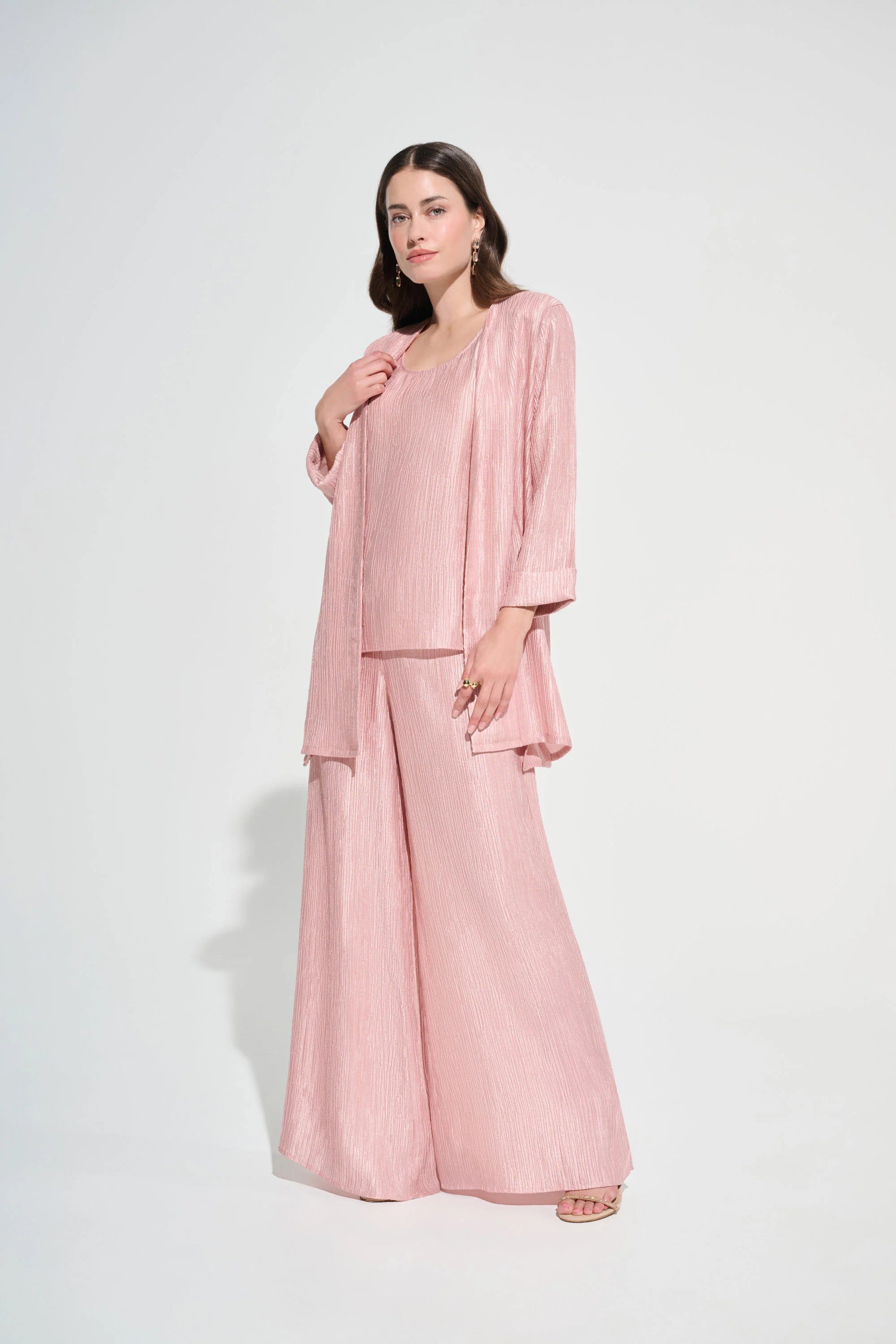 Crinkle Jacquard Straight Cover-Up 262720