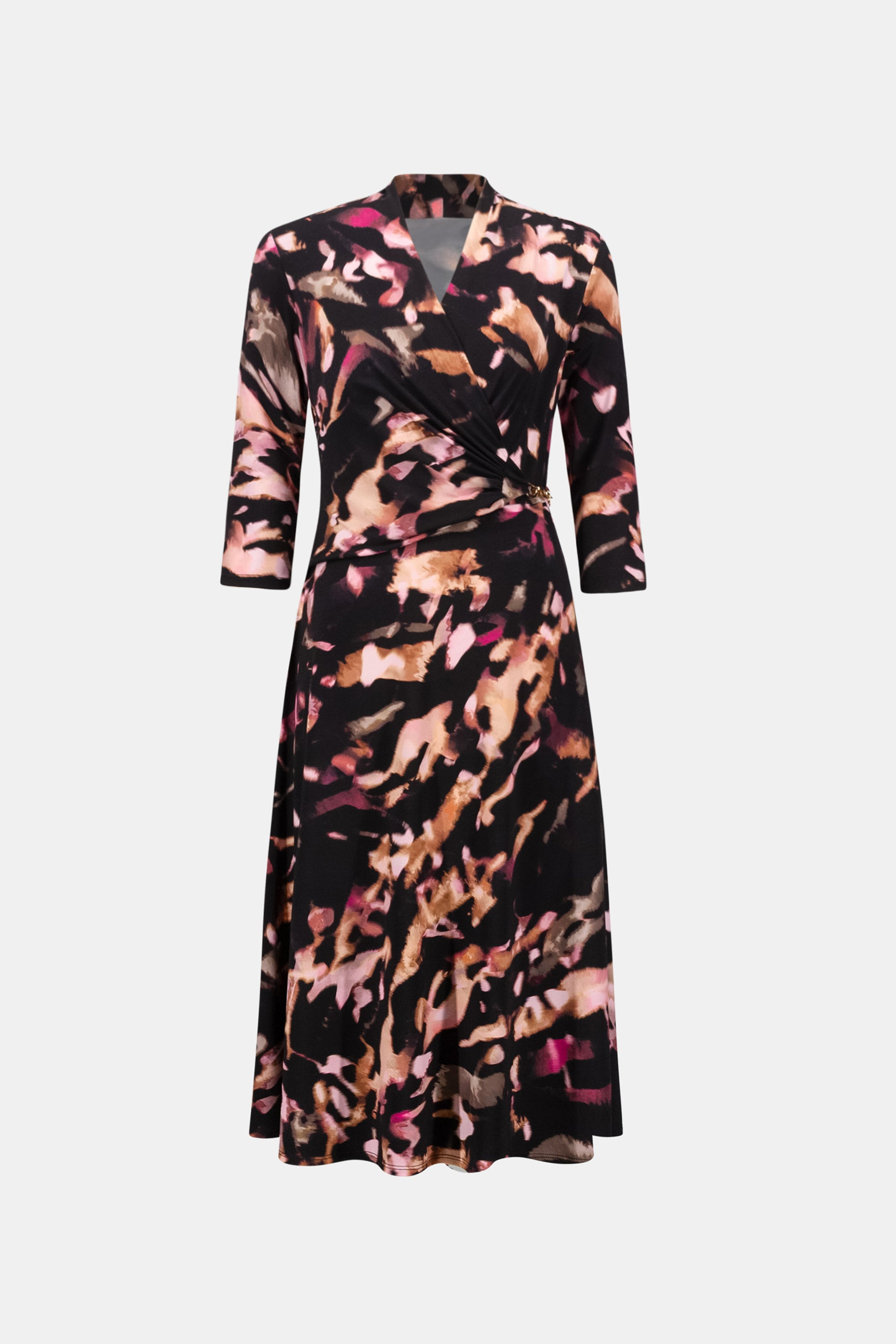 Printed Silky Knit Fit And Flare Dress 263077