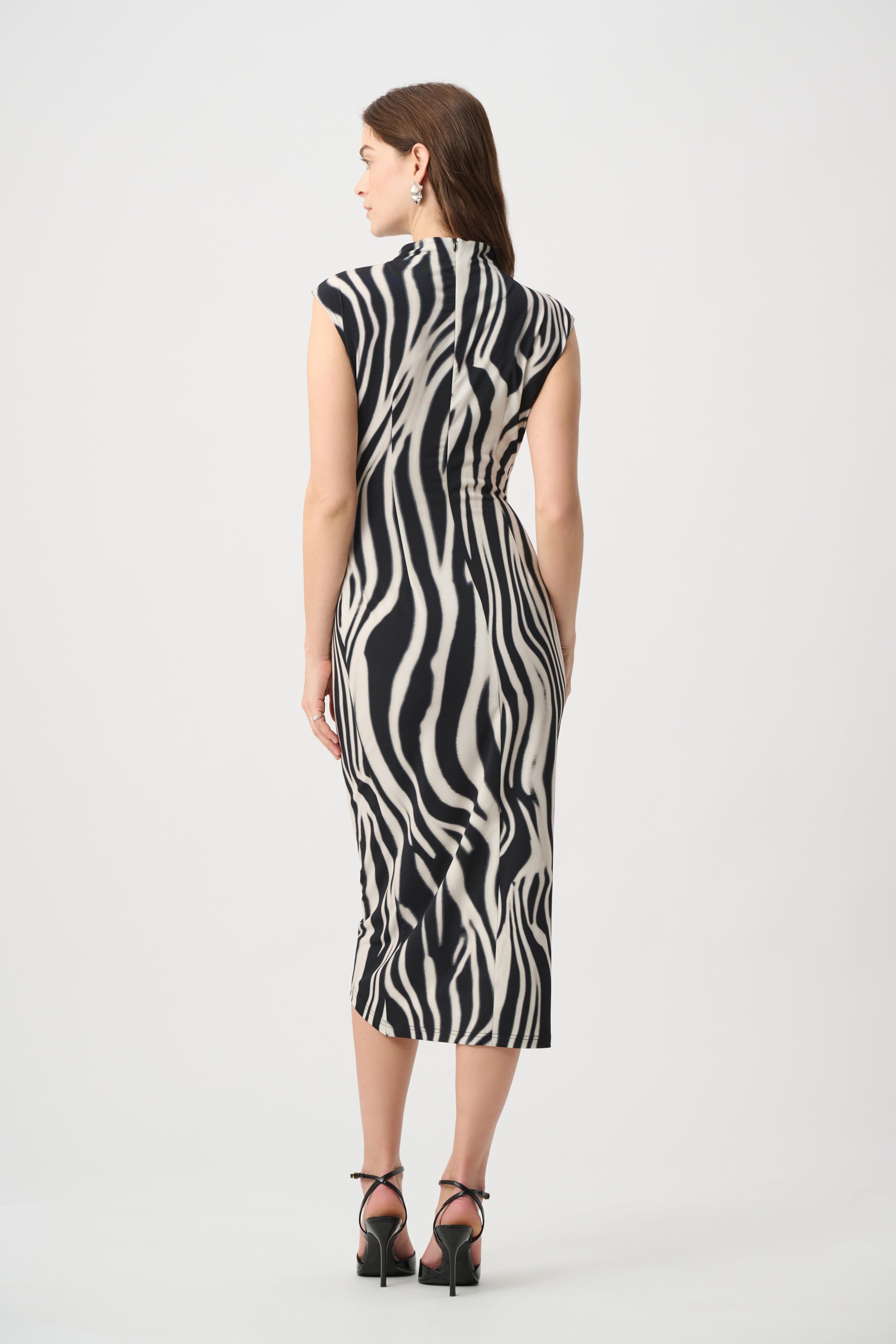 Animal Print Wrap Dress 264051