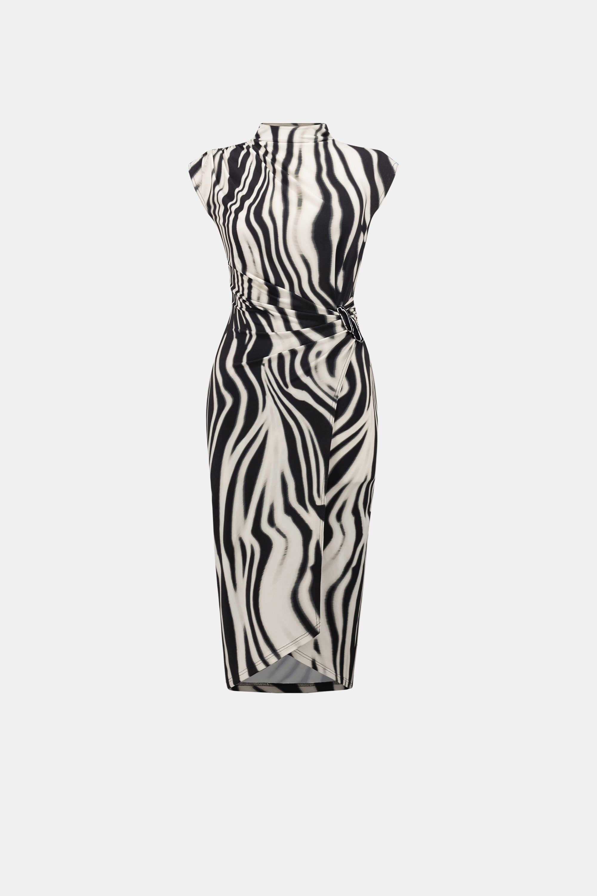 Animal Print Wrap Dress 264051