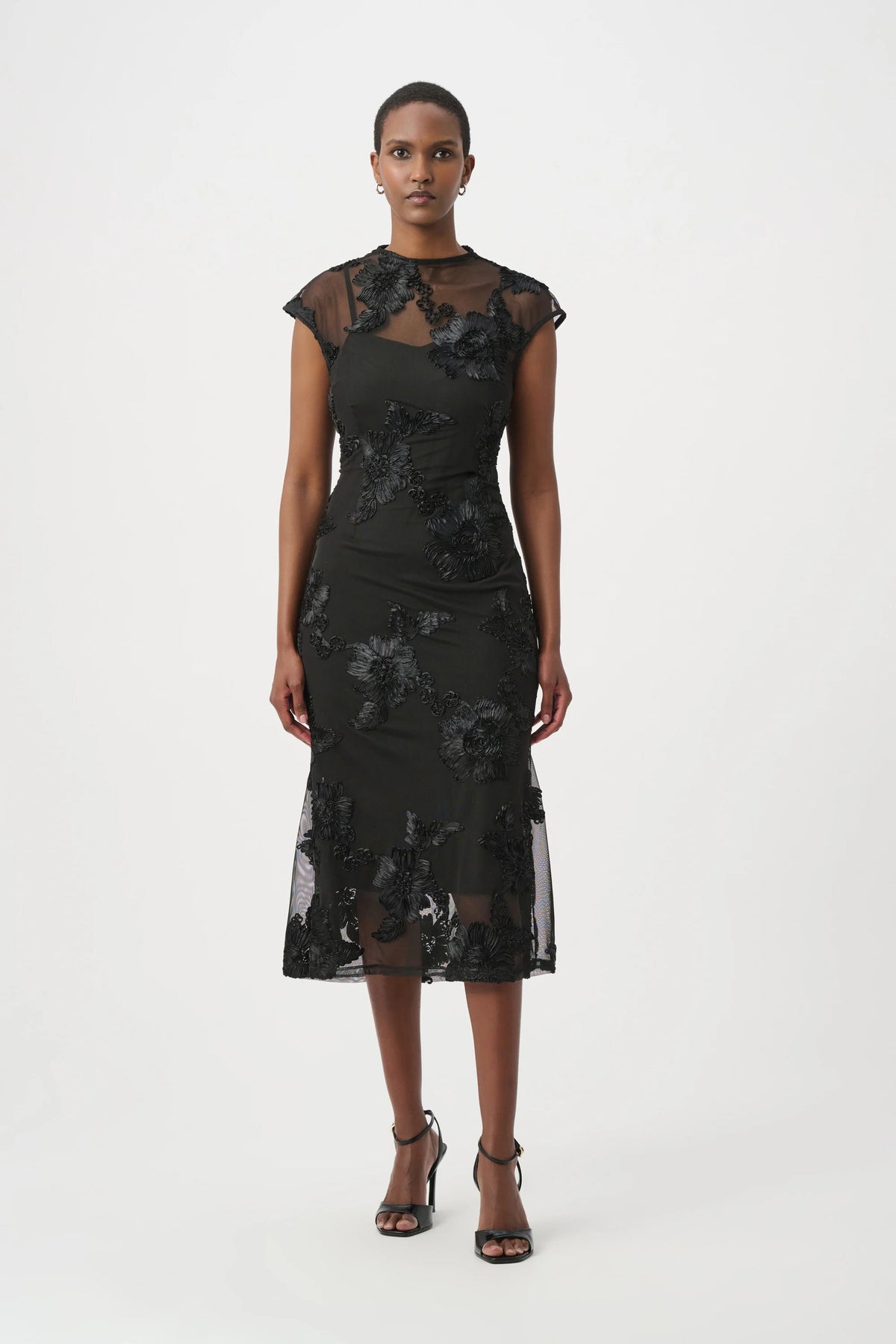 Embellished Trumpet Dress 264143