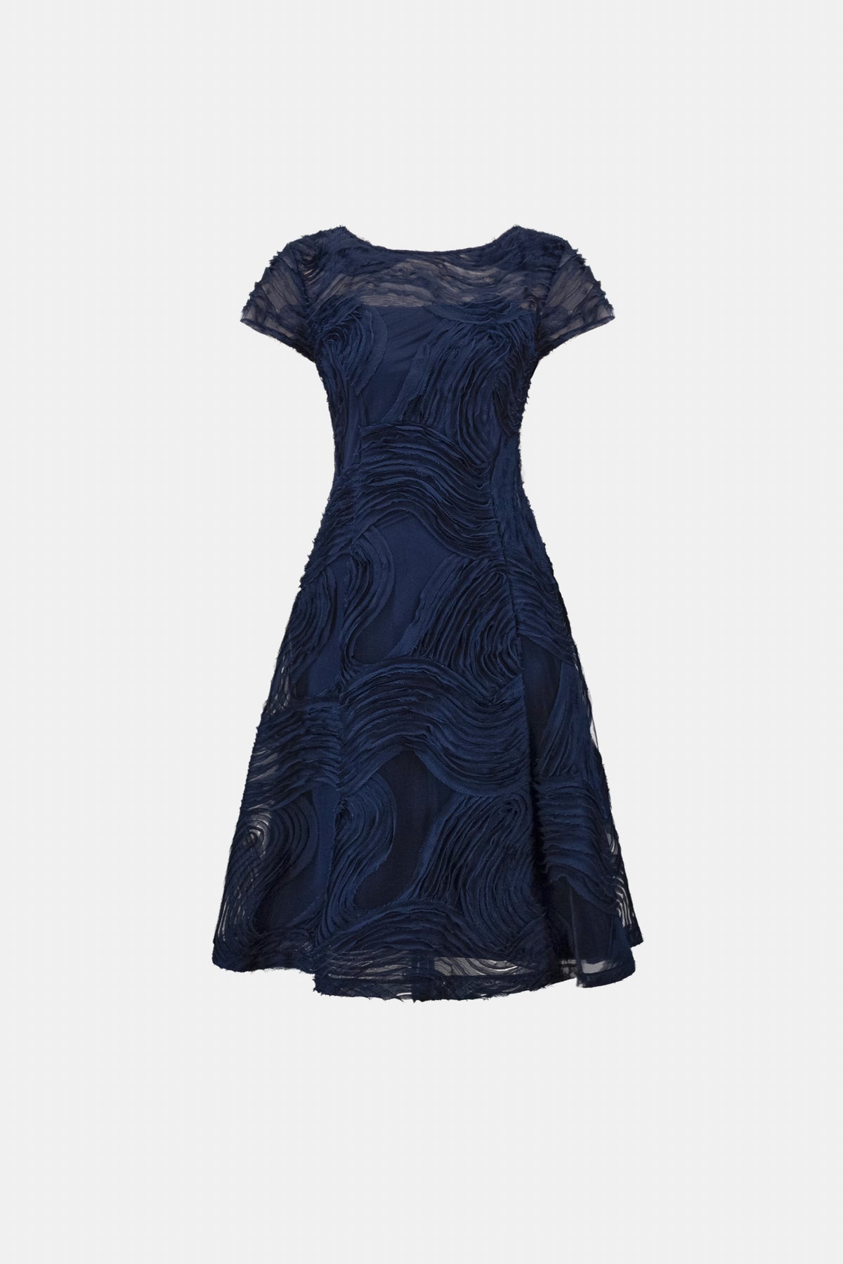 Embroidered Swirl Fit & Flare Dress 264720