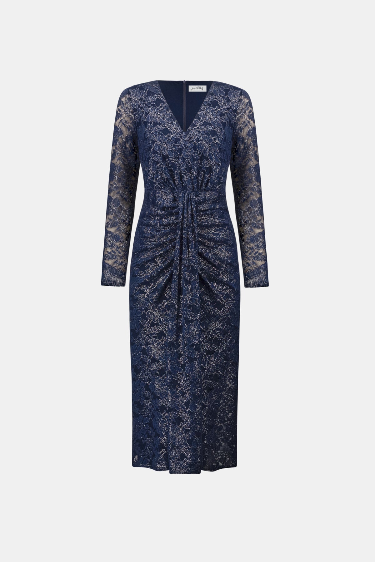 Foiled Lace Sheath Dress 264734