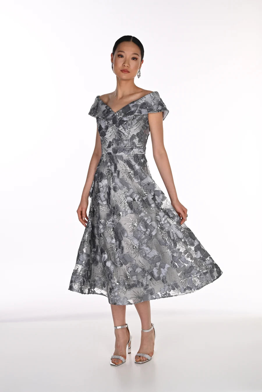A-Line Knit Dress in Iceberg Grey