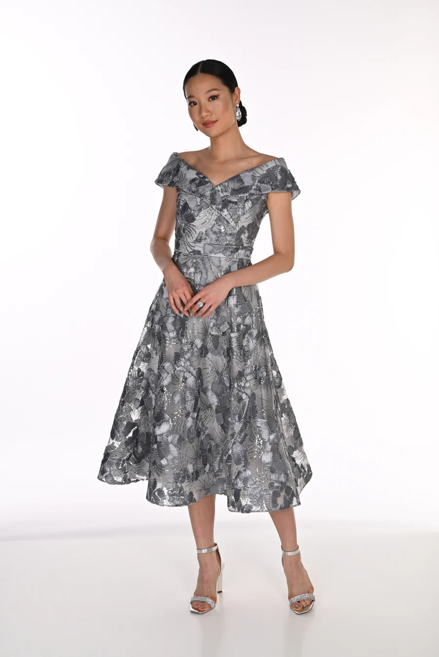 A-Line Knit Dress in Iceberg Grey