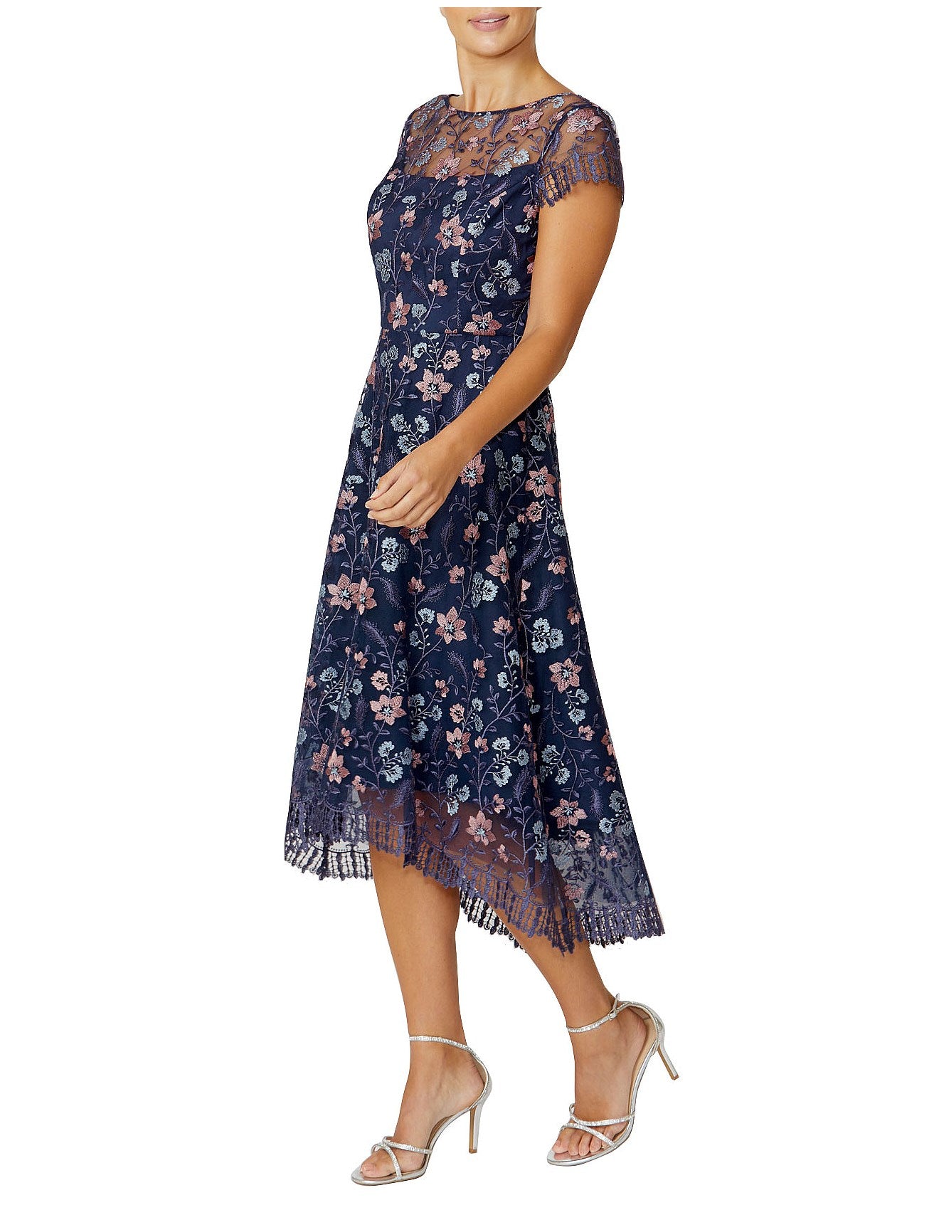 Hi Low Navy Dress