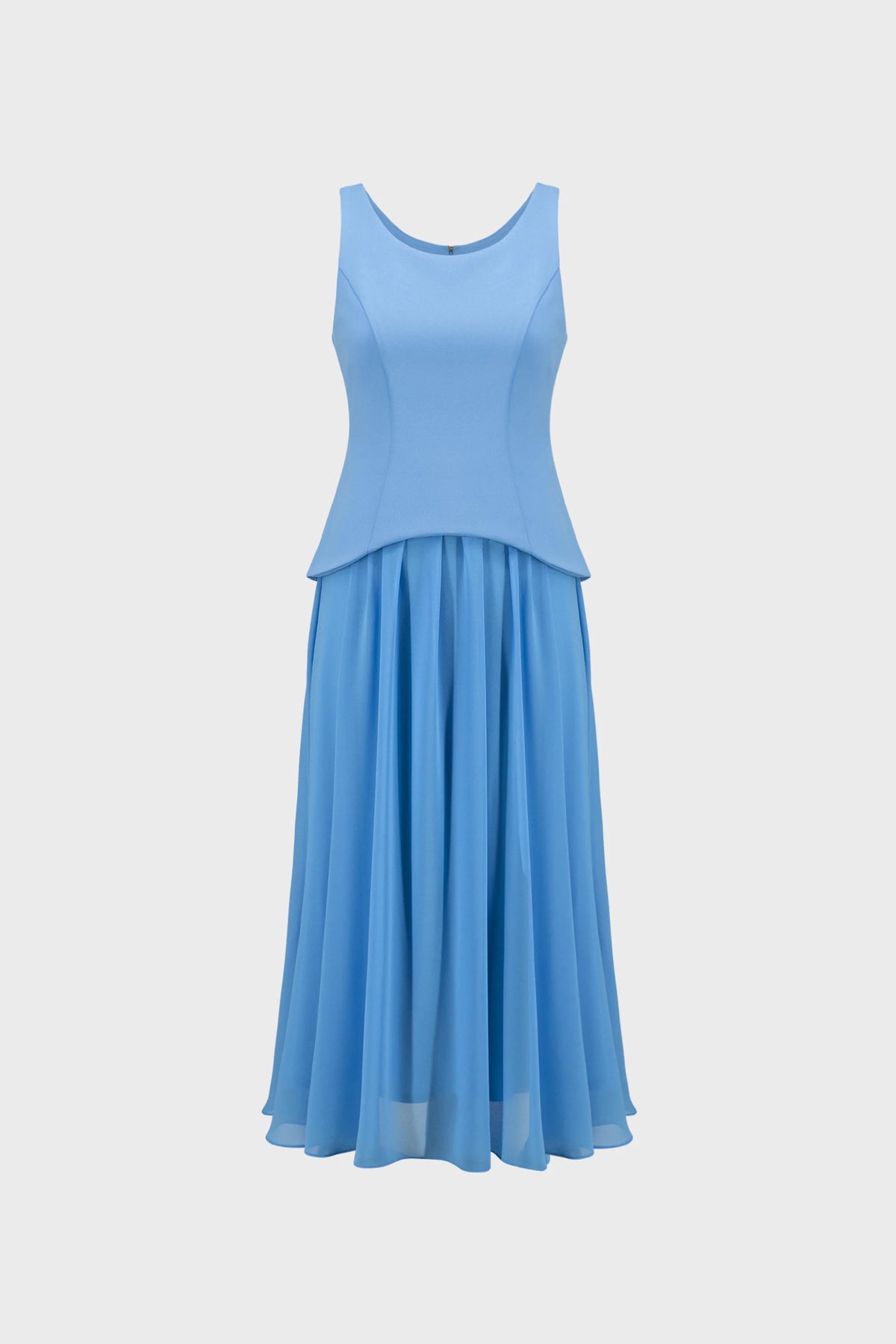 Drop Waist Chiffon Midi Dress 271725