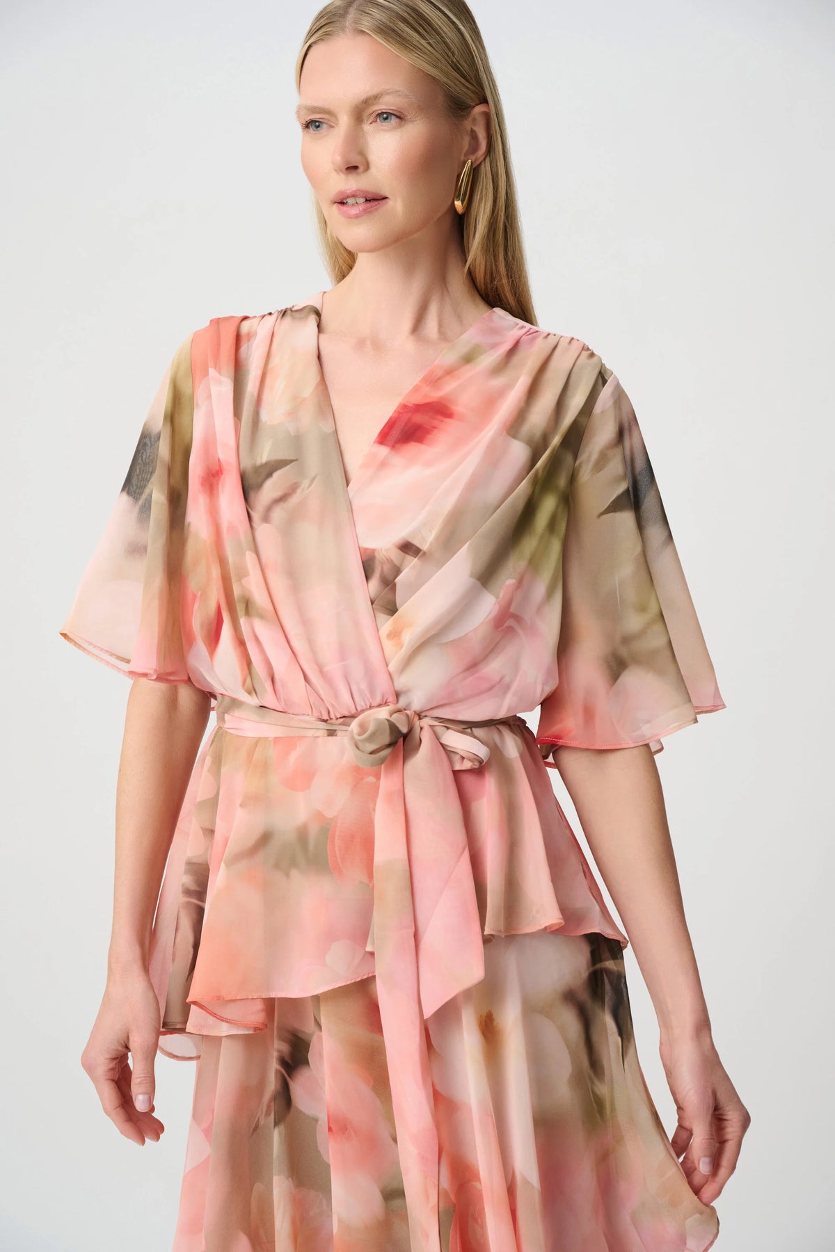 Printed Chiffon Fit & Flare Dress 271746