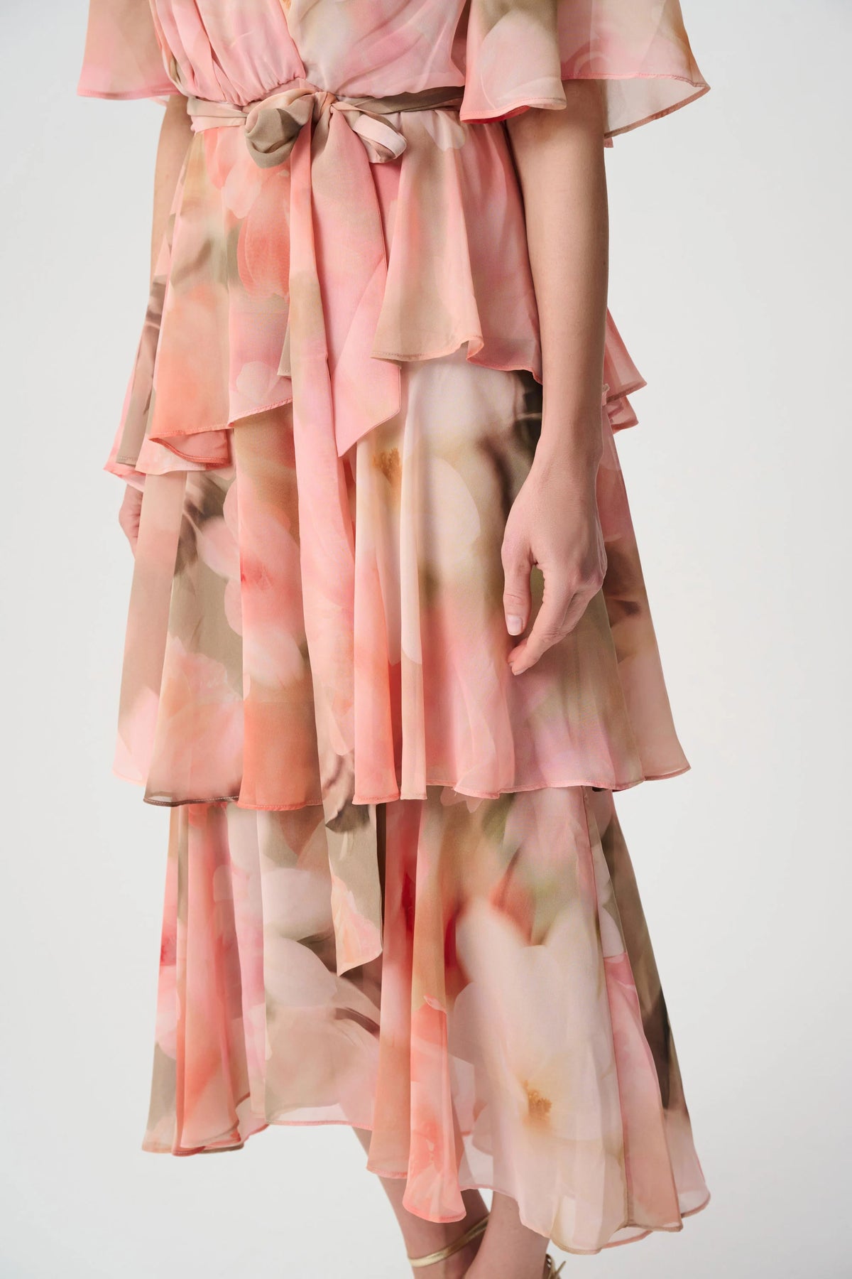 Printed Chiffon Fit & Flare Dress 271746