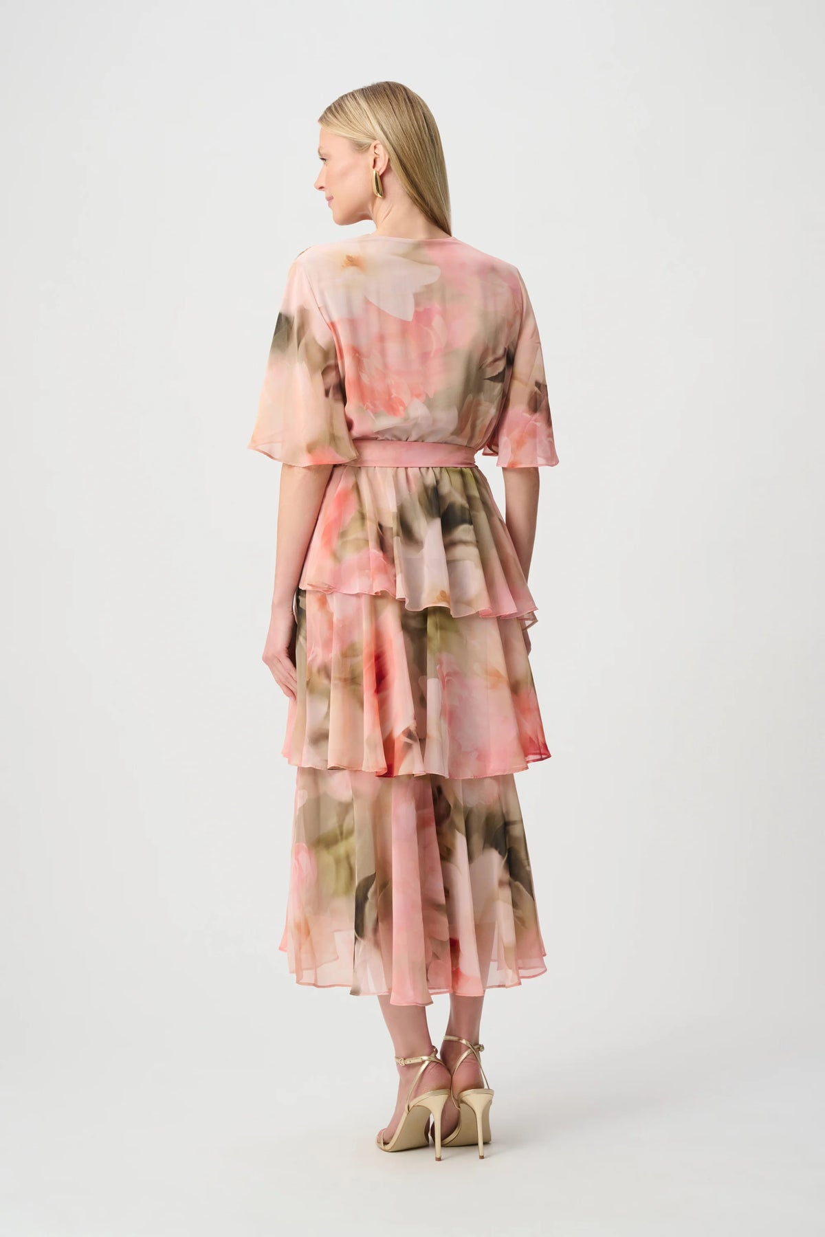 Printed Chiffon Fit & Flare Dress 271746
