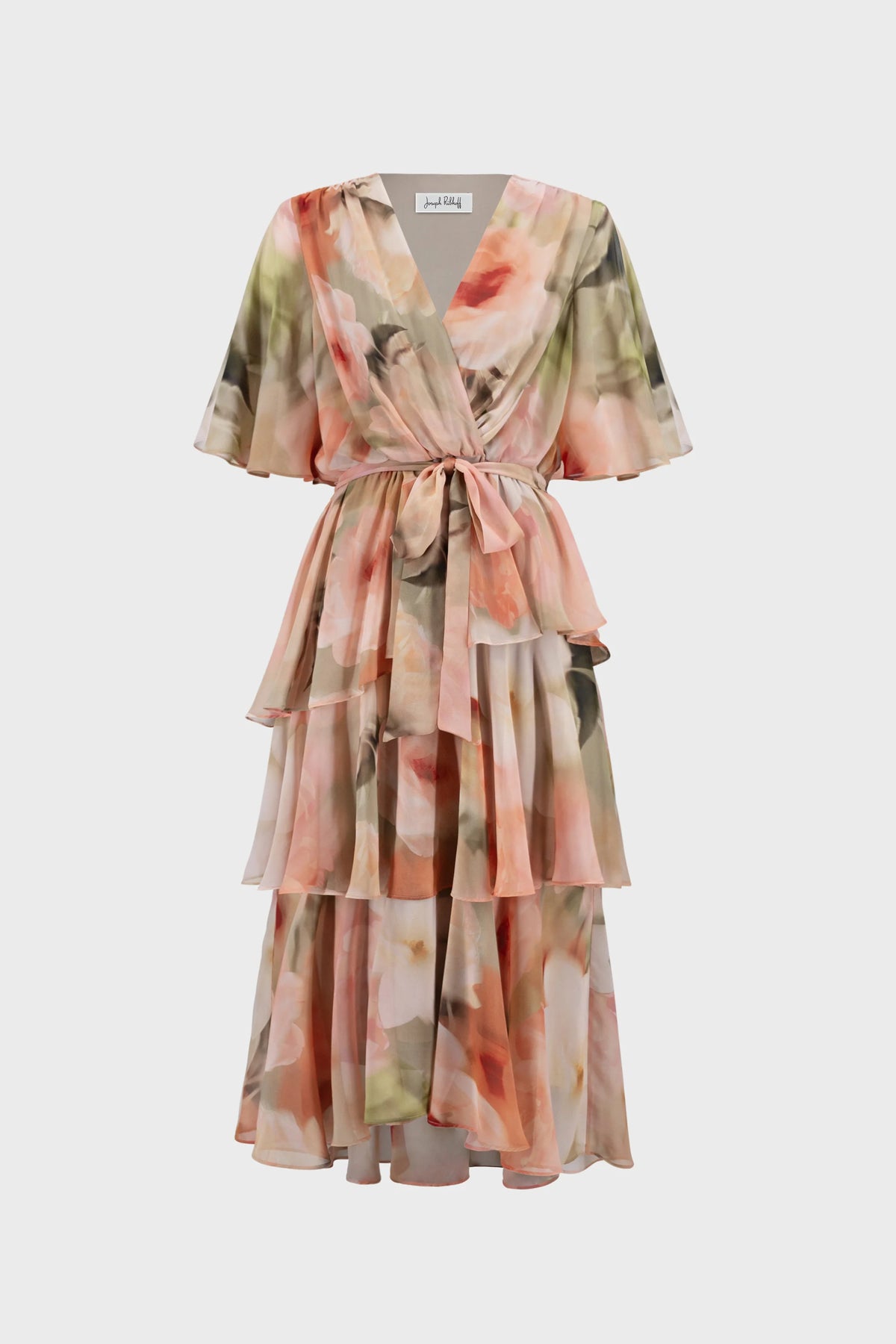 Printed Chiffon Fit & Flare Dress 271746