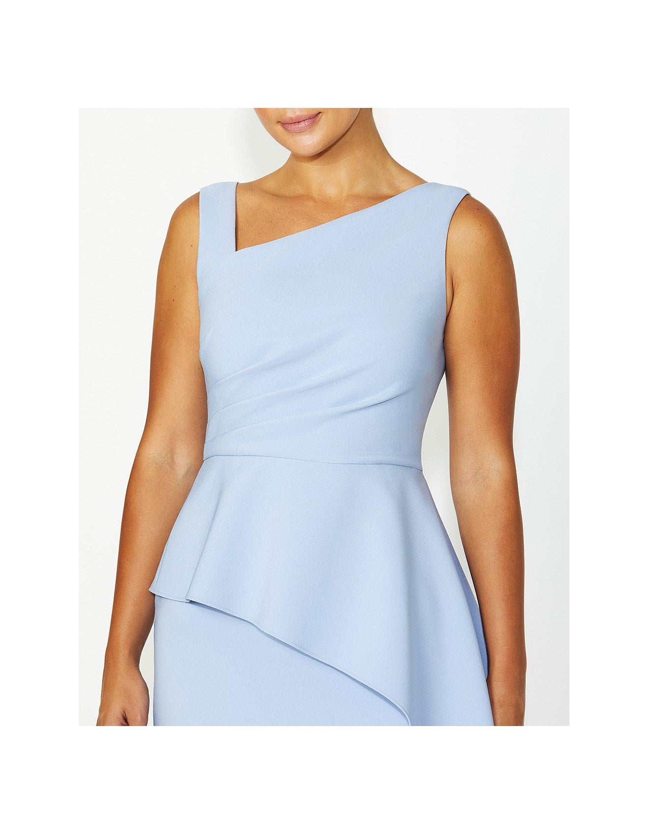 Powder Blue Crepe Dress