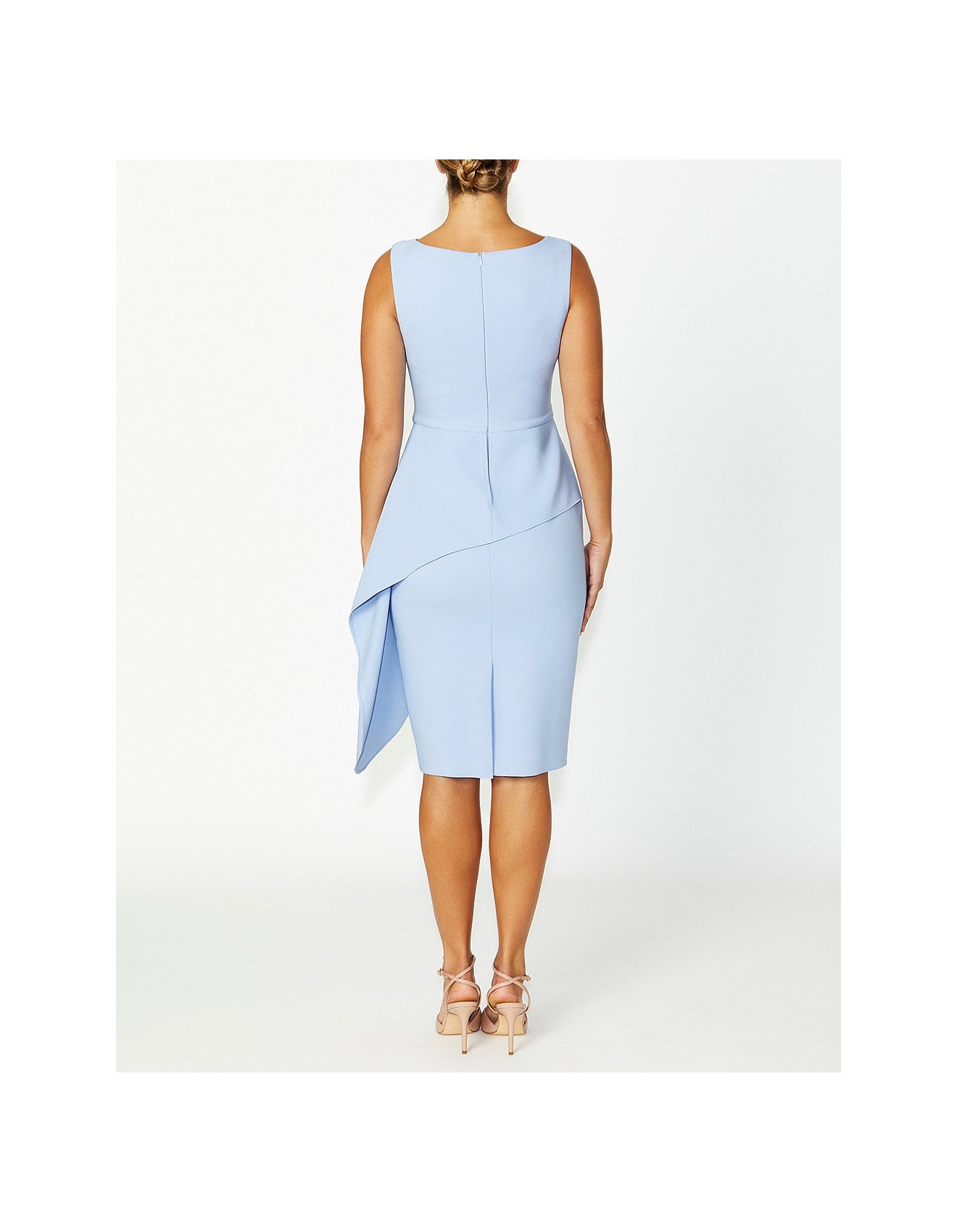 Powder Blue Crepe Dress