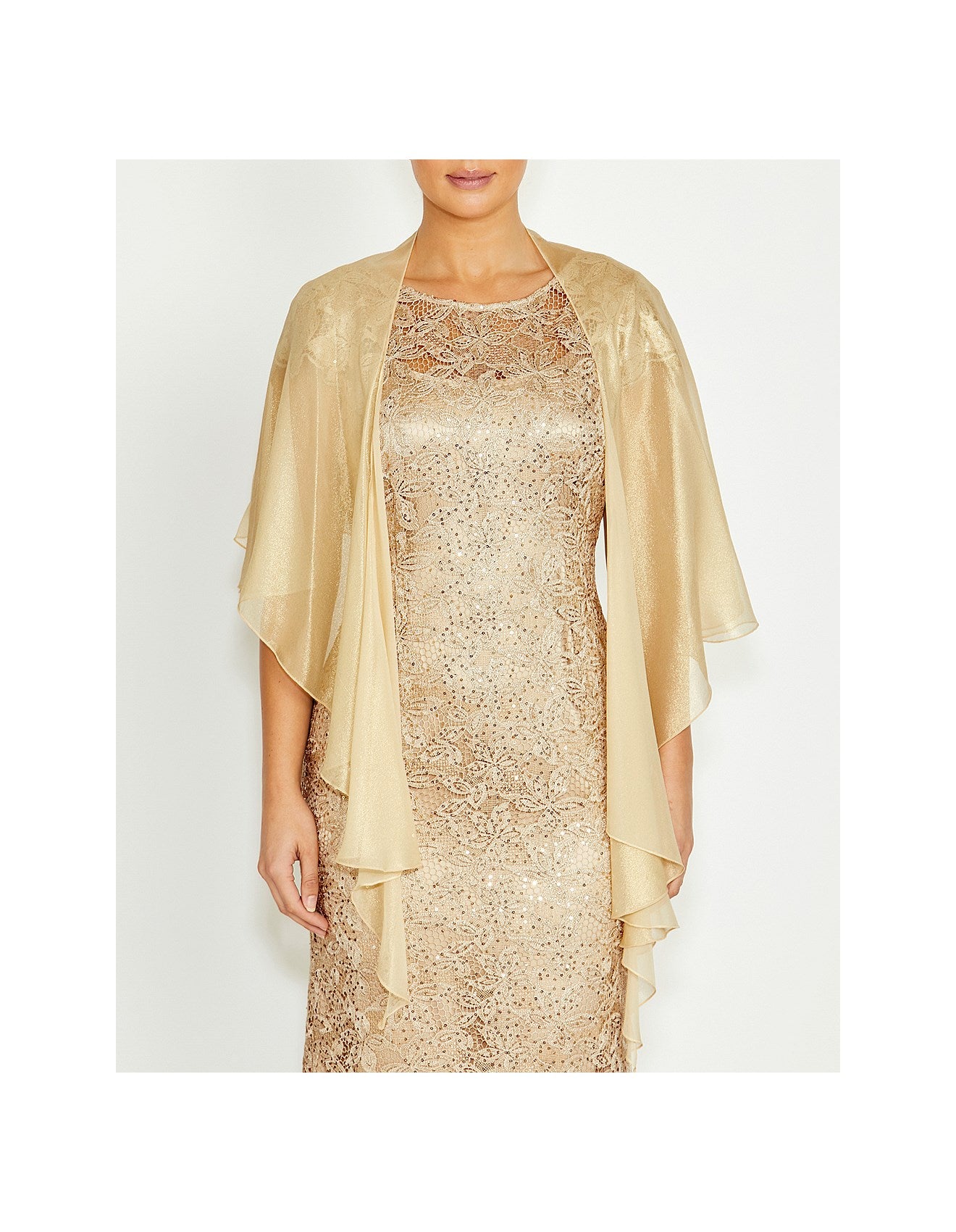 Silk Wrap in Gold