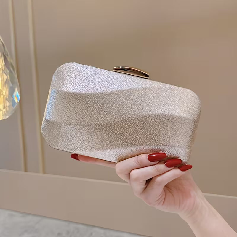Luxury Synthetic Leather Evening Clutch Bag