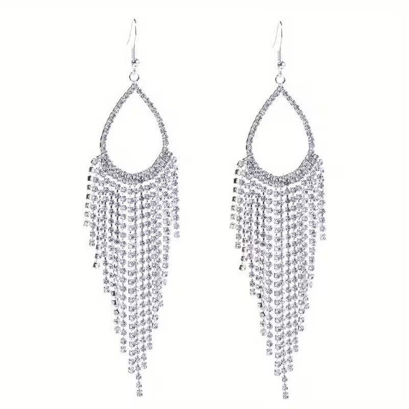 Exquisite Light Rhinestone Earrings